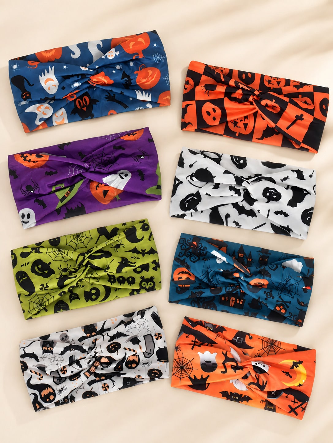 Spider Web Halloween Decoration - 8/4/1 Pcs Halloween Headbands For Women,