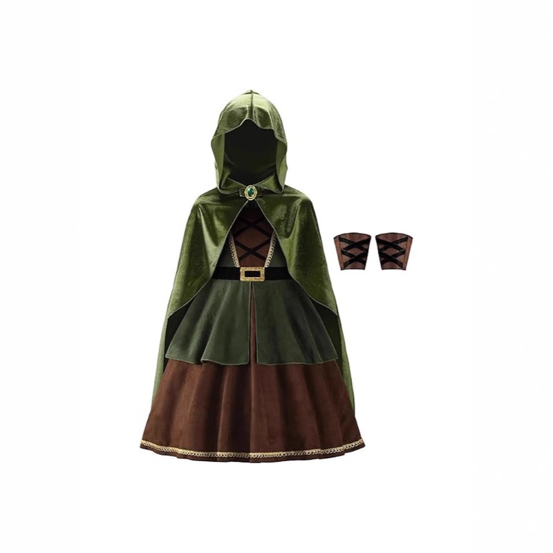 Kids Medieval Hood Cloak Dress - огляд і ціна Halloween Costume Kids