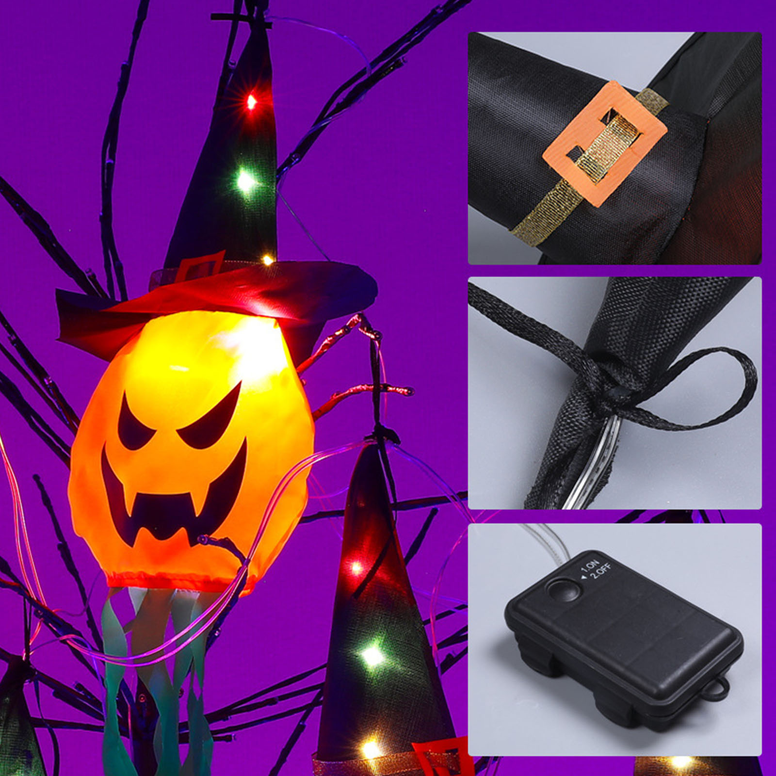 Halloween Decorative Lights Ha - огляд і ціна Halloween Led String Lights Orange