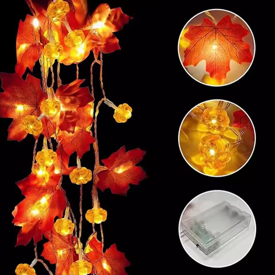 59in/118in Halloween Pumpkin M - огляд і ціна Halloween Led String Lights Orange