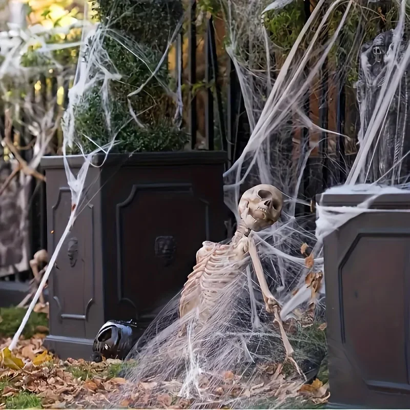 Stretchable Spider Webs With 2 - огляд і ціна Spider Web Halloween Decoration