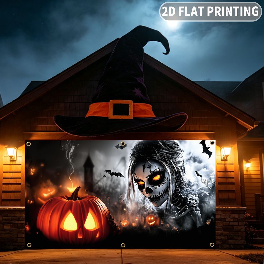 1pc 2D FLAT Halloween Party Ga - огляд і ціна Halloween Skeleton Decoration