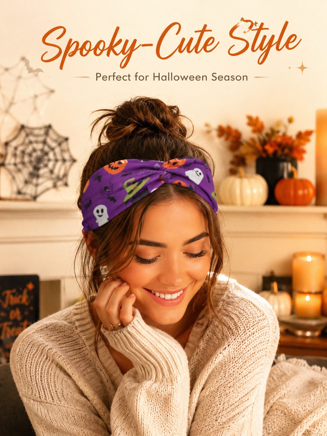 8/4/1 Pcs Halloween Headbands  - огляд і ціна Spider Web Halloween Decoration