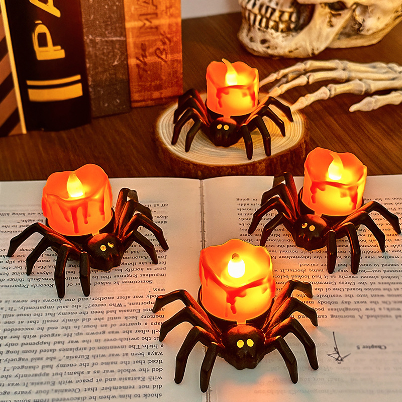 1/2pcs LED Candle Lamp Plastic - огляд і ціна Halloween Pumpkin Decor Led