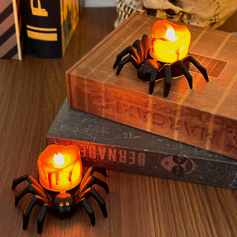 1/2pcs LED Candle Lamp Plastic - огляд і ціна Halloween Pumpkin Decor Led