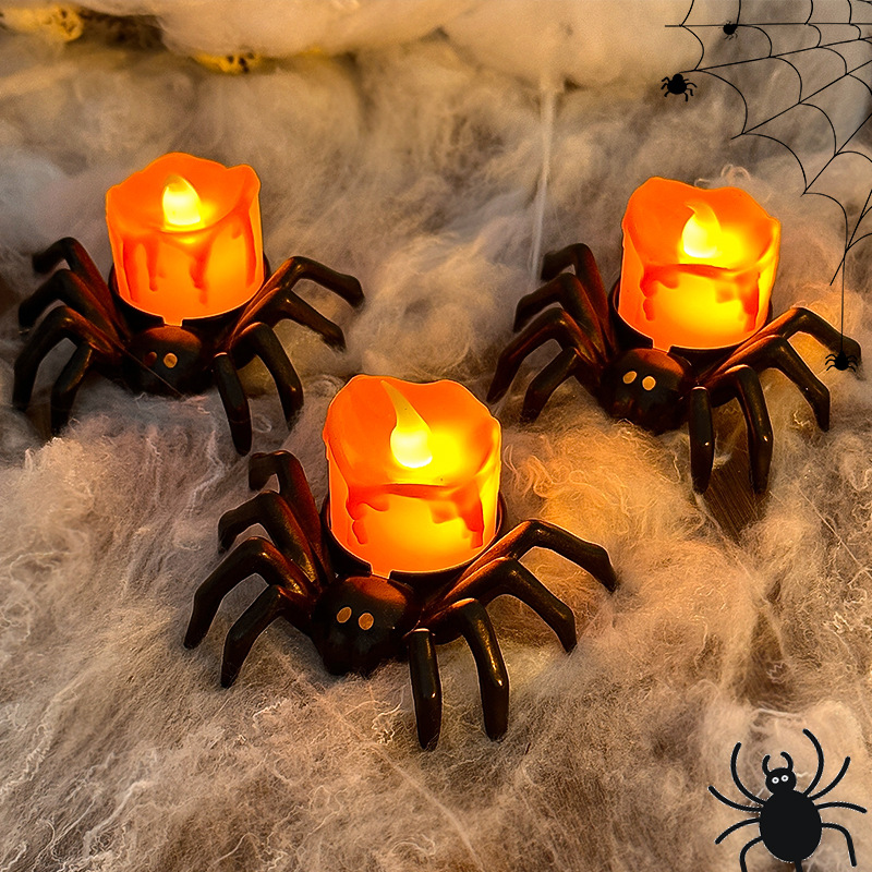 1/2pcs LED Candle Lamp Plastic - огляд і ціна Halloween Pumpkin Decor Led