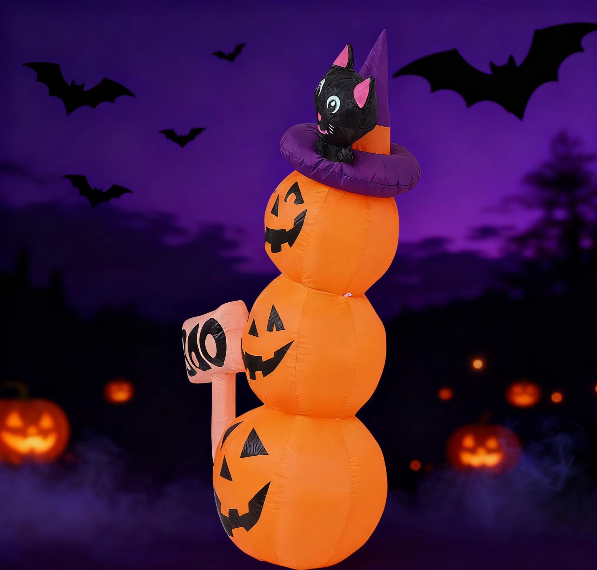 5.2ft / 1.6m Halloween Inflata - огляд і ціна Halloween Pumpkin Decor Led