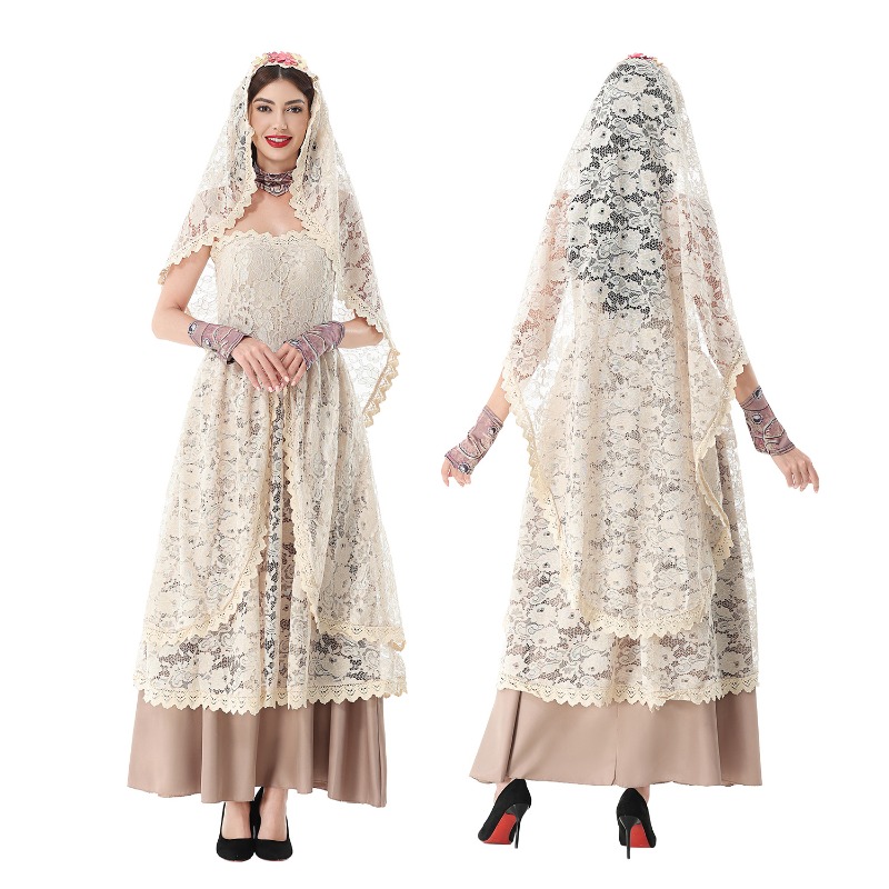 Women Vintage Lace Maxi Dress  - огляд і ціна Halloween Costume Adult