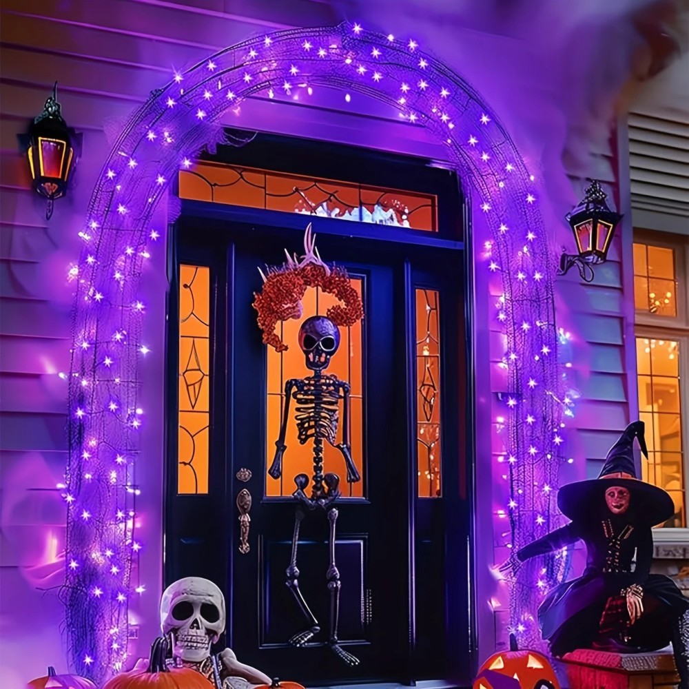 1/2PC12M100LED Halloween Decor - огляд і ціна Halloween Led String Lights Orange