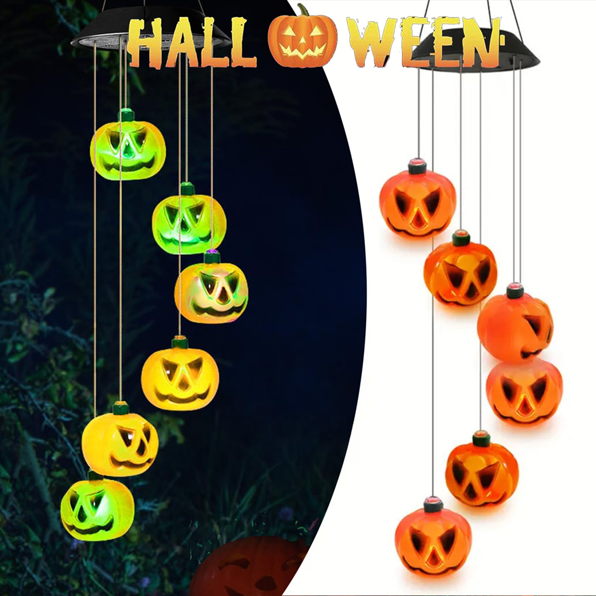 Solar-Powered Halloween Pumpki - огляд і ціна Halloween Pumpkin Decor Led