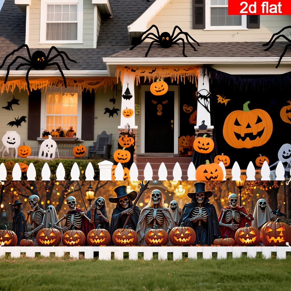 Halloween Skeleton Ghost Fence - огляд і ціна Halloween Skeleton Decoration