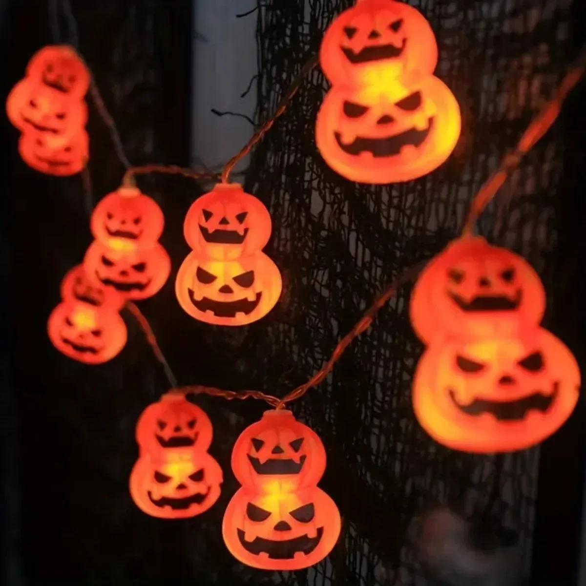 Jack O Lantern String Lights,  - огляд і ціна Halloween Led String Lights Orange