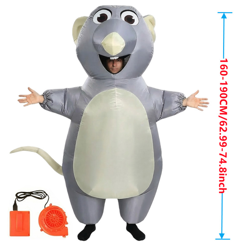 Cartoon Mouse Inflatable Costu - огляд і ціна Halloween Costume Adult