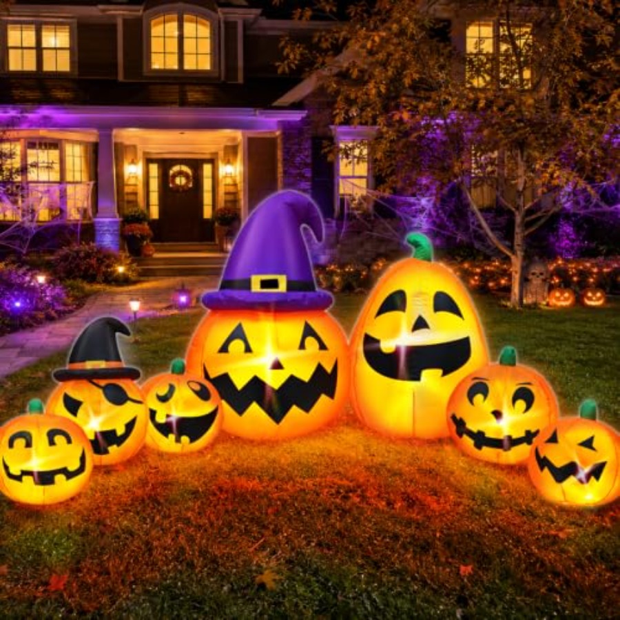 Outdoor Halloween inflatable p - огляд і ціна Halloween Pumpkin Decor Led
