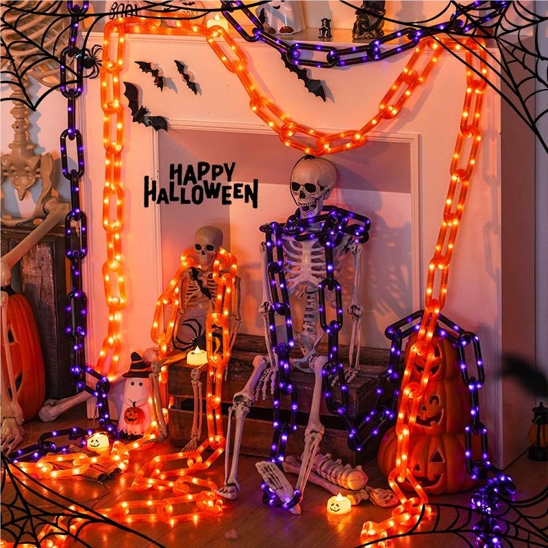 78.74in Halloween Outdoor Sola - огляд і ціна Halloween Led String Lights Orange