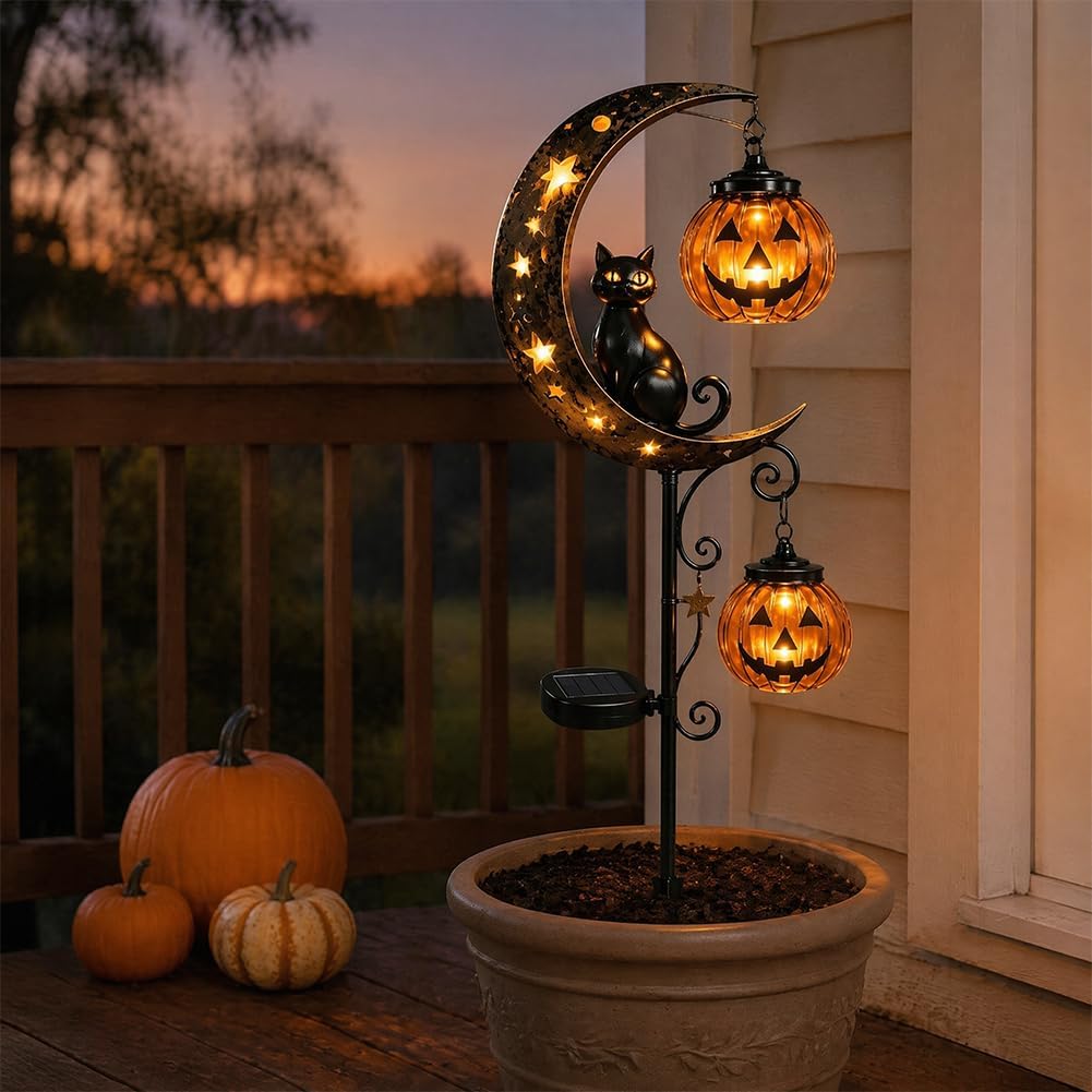 Solar Halloween Black Cat Pump - огляд і ціна Pumpkin Lantern Halloween