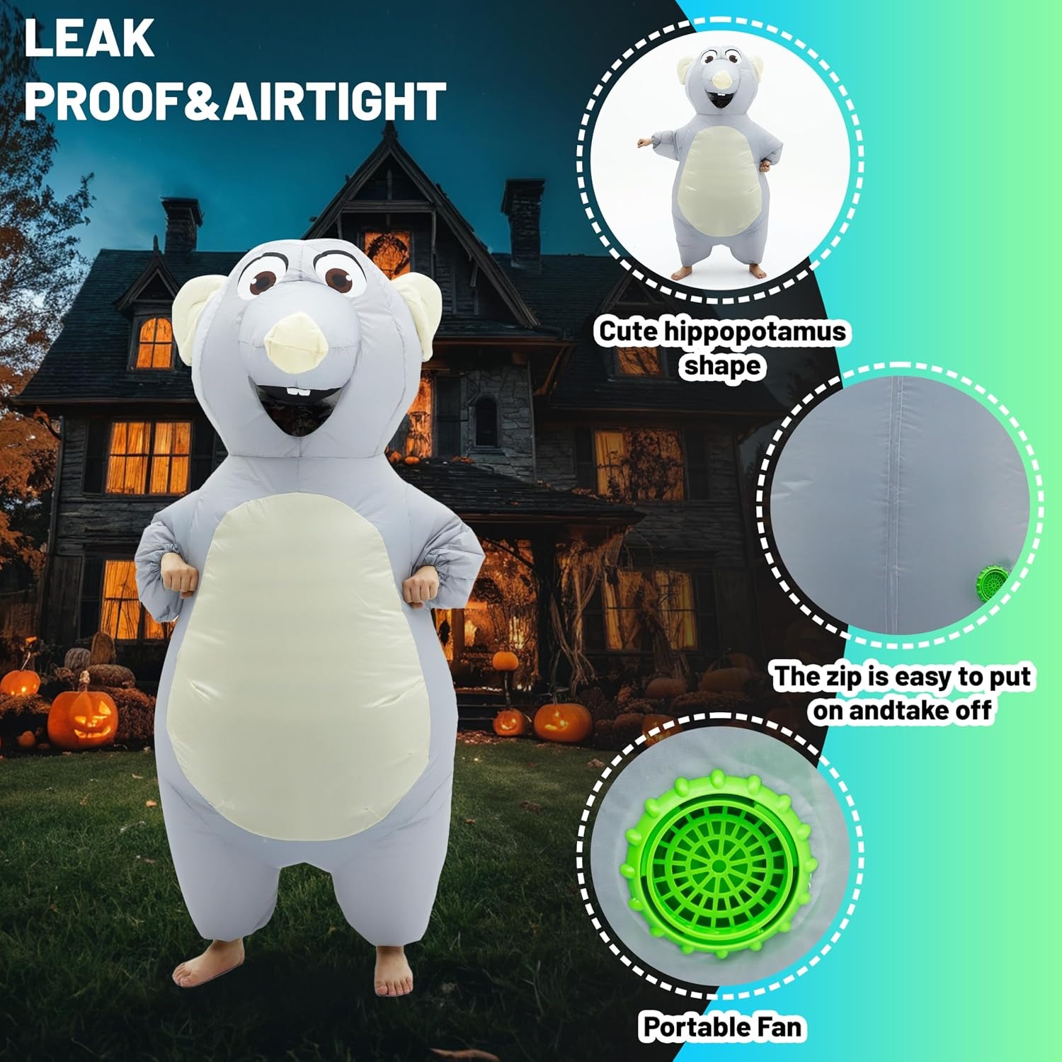 Inflatable Mouse Costume for A - огляд і ціна Halloween Costume Adult