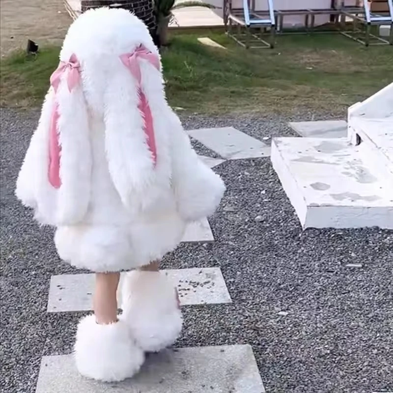 Girls Lovely Cartoon Plush Rab - огляд і ціна Halloween Costume Kids